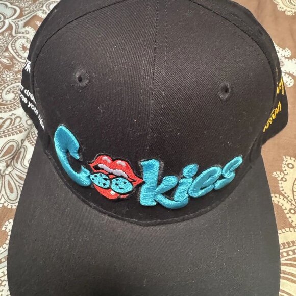 Cookies x Rolling Stones OG Mint Tongue Flat Bill Snapback Hat - Picture 2 of 7